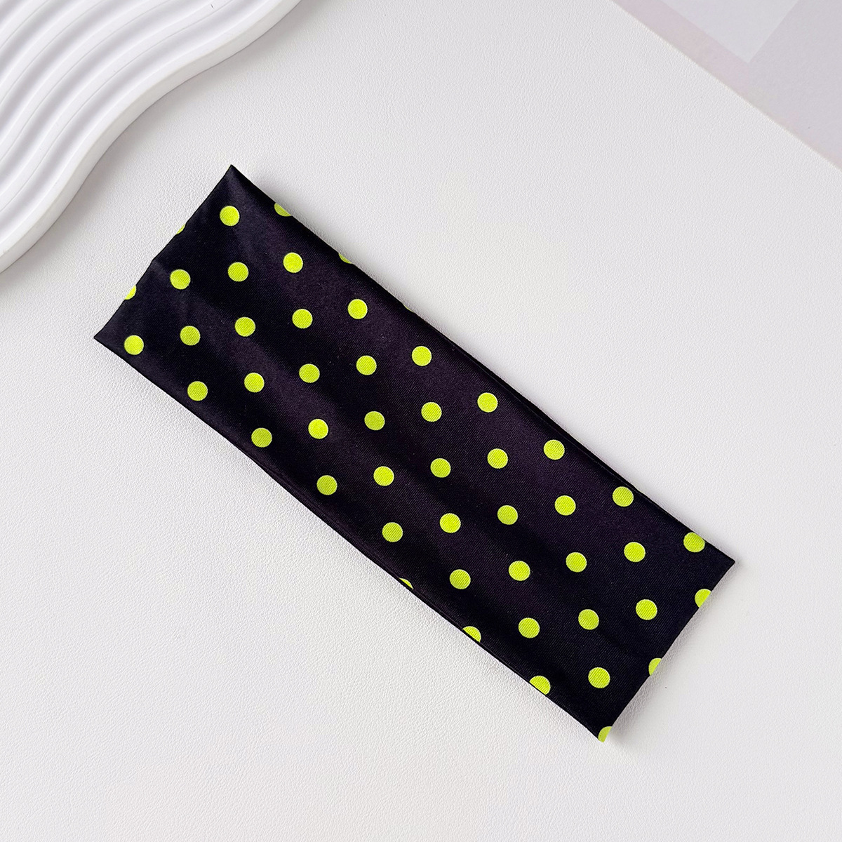 Nuevo punto de onda yoga elástico banda de maquillaje de moda punto banda de cabello adornamiento de cabello deportivo absorción de sudor banda de cabello