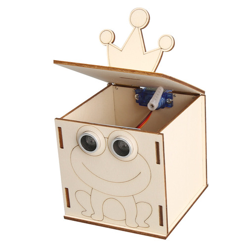 Science and technology small production sensor trash can primary and secondary school students scientific experiment puzzle creative invention handmade diy