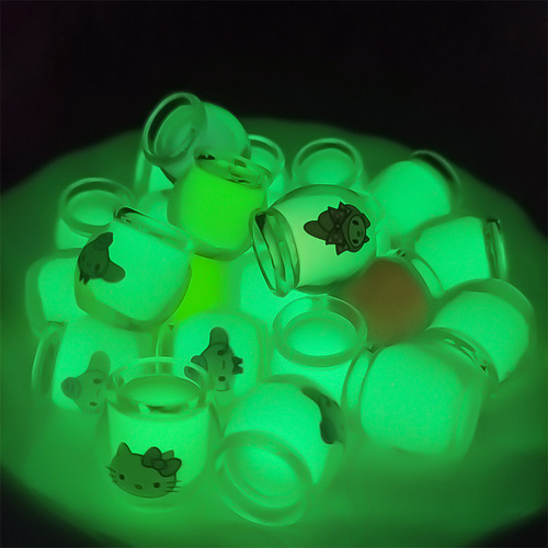 Luminous jewelry diy handmade resin accessories micro landscape ornaments miniature three-dimensional honey pot night light