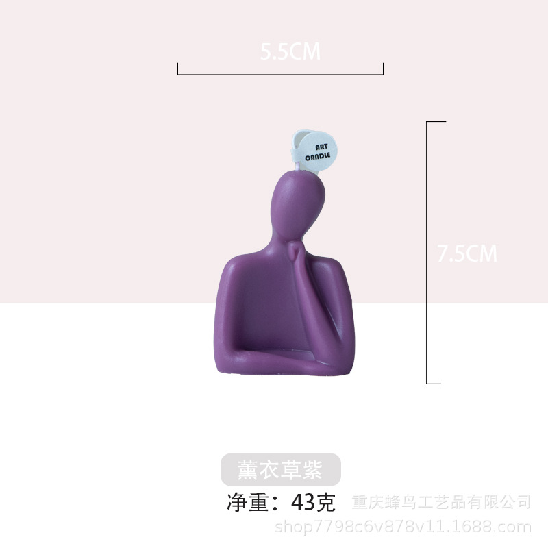 Popular hecho a mano retrato decoración vela mano regalo de boda al por mayor regalo creativo banquete decoración creativa