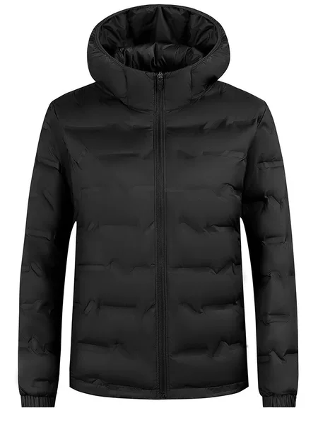 Graphene fleece-lined Down Jacket Women's Winter Lightweight Cold-proof Warm Hooded Jacket White Duck Down Heat Energy Sportswear