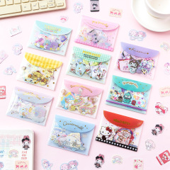 かわいいアニメ動物紙シールバッグdiy手帳日記装飾素材シールPVC収納袋文房具シール