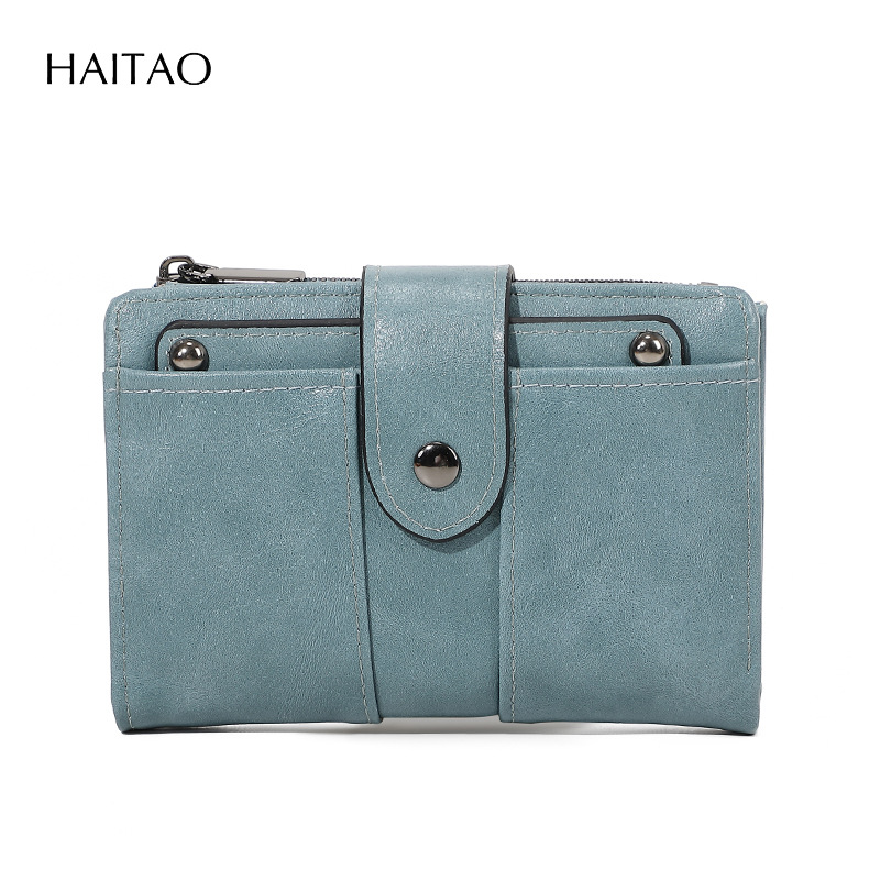 2025 nueva billetera retro de alta gama monedero de cuero dos veces corto con múltiples tarjetas, billetera de mujer