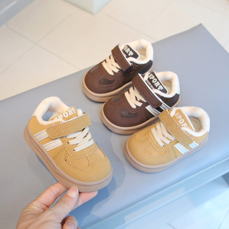 Cotton-Lined Baby Walking Shoes for Boys and Girls, Warm Sports Shoes, Cotton Shoes, Waterproof Running Shoes, Versatile for Toddlers