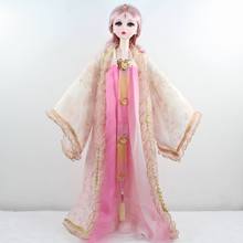 娃衣儿童女孩玩偶套装巴比3分娃bjd换装古风汉服衣服60cm娃衣配件