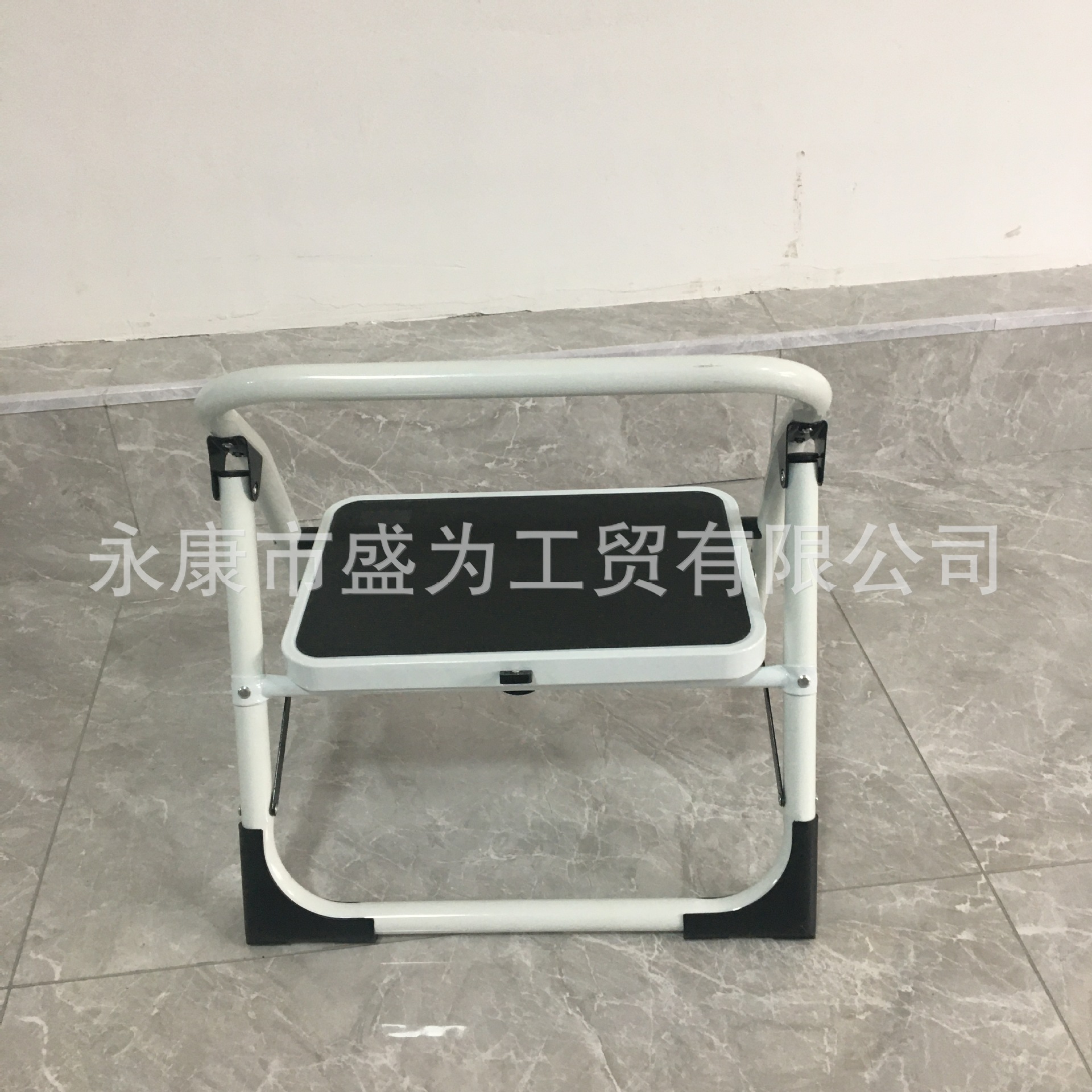 外贸出口1步低扶手铁梯铁梯凳家用折叠梯子人字家用梯一步踏步