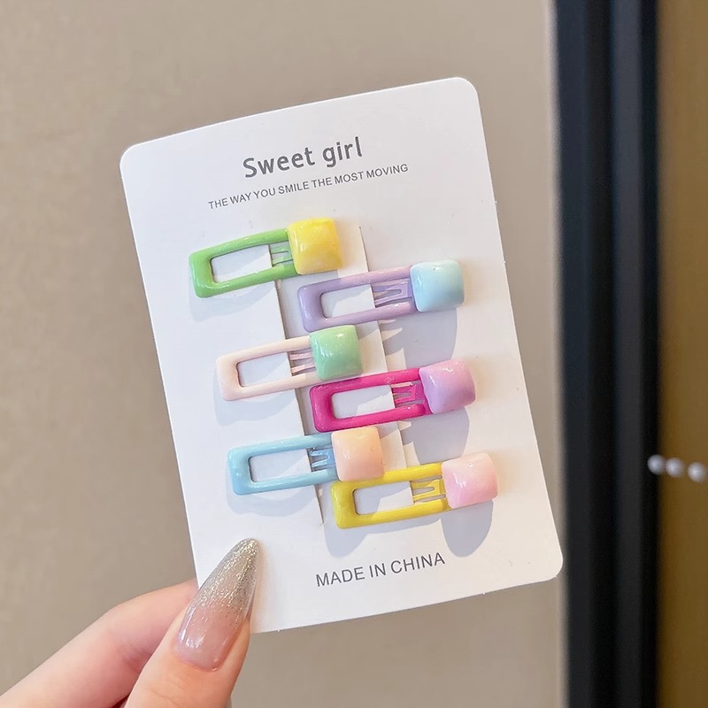 Dopamina tarjeta de cabello de niños brocas de cabello rotas no lastimar tocado de cabello adorable niña 2025 nuevo brocas de frangeo bb clip