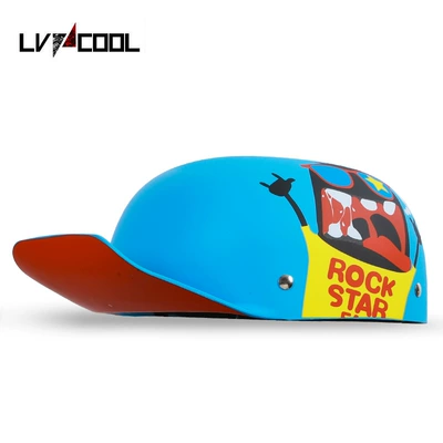 Retro Helmet Electric Vehicle Helmet Factory Motorcycle Safety Helmet Baseball Cap Electric Motorcycle Battery Vehicle Riding (Motosiklet kaskı (dəbilqə)) - rock-knight-m
