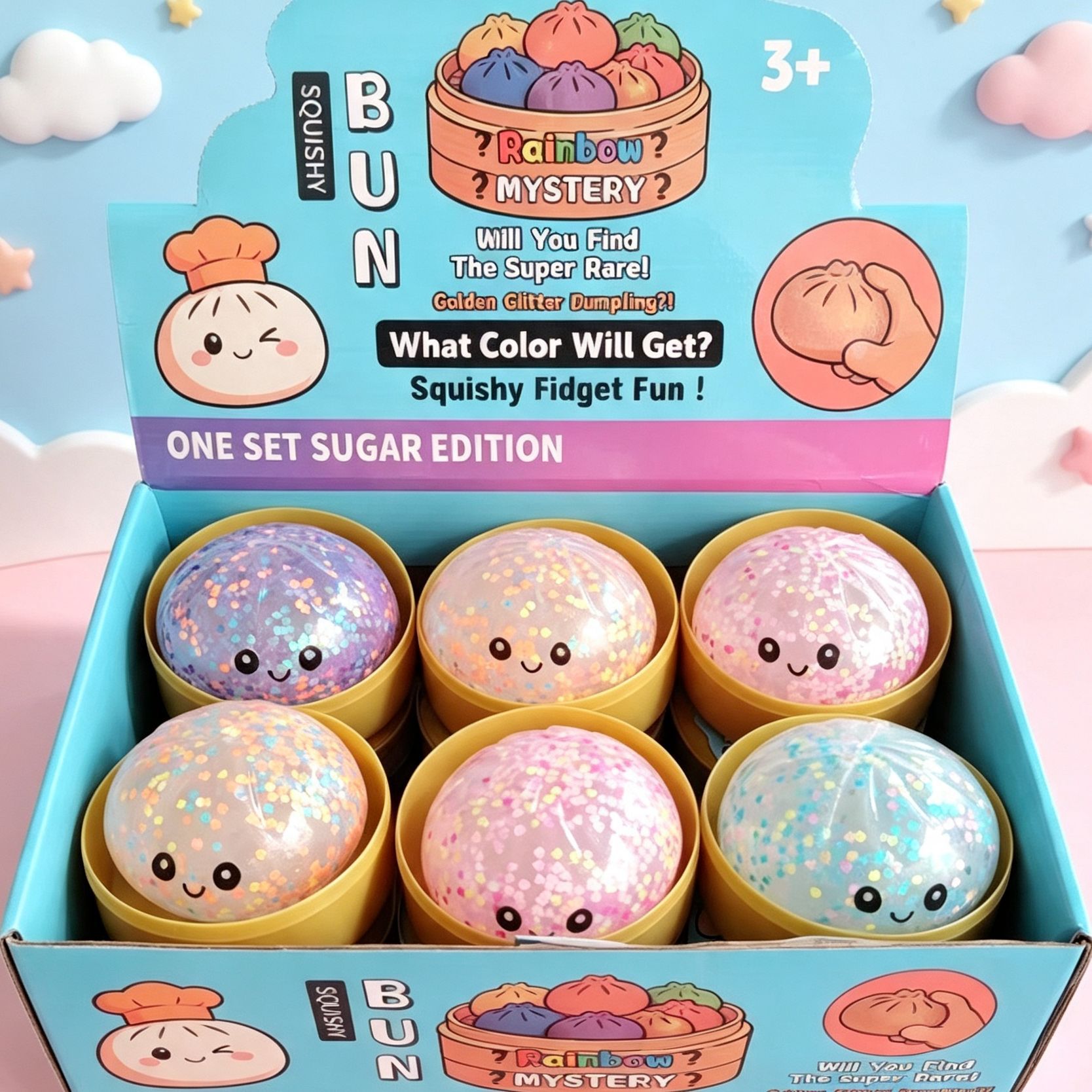 8.5cm love buns (144 pieces per box/12 pieces per box + free steamer)