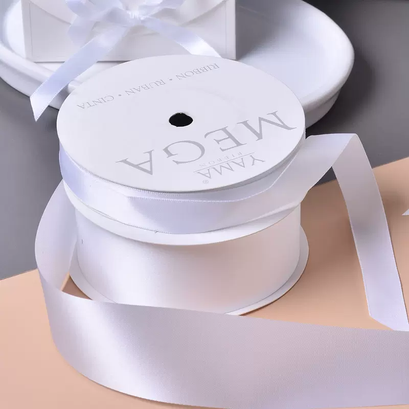 批发姚明黑白丝带绳高密涤纶带鲜花礼品盒辅料织带包装蝴蝶结彩带