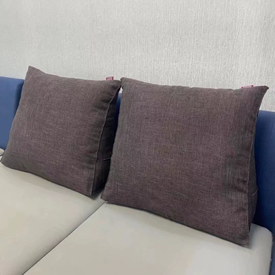 Waist support — support pillow, plush pillow - linen-ebony-coffee-single-large-size-584820cm