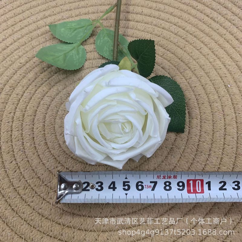 仿真单支皇妃玫瑰室内橱窗摆件假花婚庆礼堂装饰路引花新娘手捧花|undefined