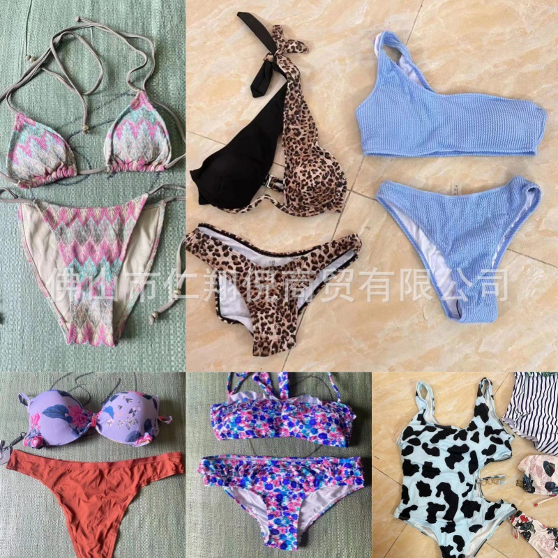 Shein comercio exterior transfronterizo de moda europea y americana trajes de baño de cola misceláneos estilo de lote mixto más armario africano bajo precio