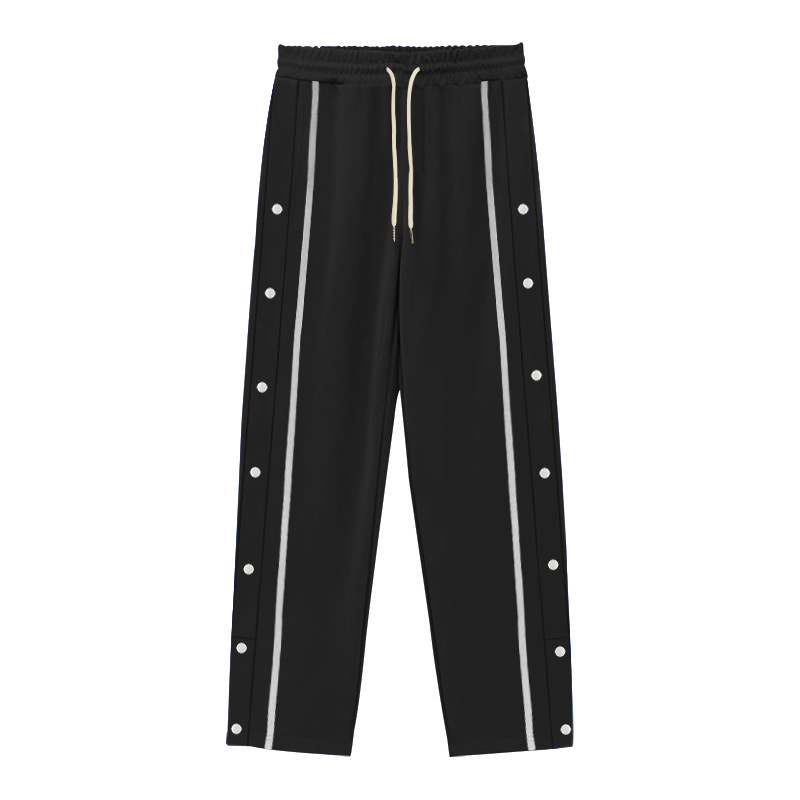 Men's Clothing Men's Casual Pants Spring And Autumn Loose Straight Drawstring Large Size Pants Men_viptrois.com