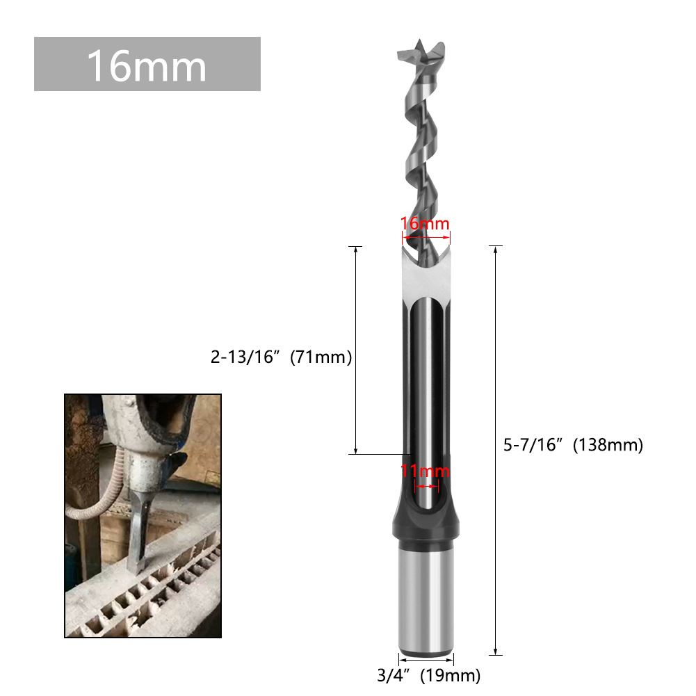 Leqing laliwei carpintería agujero cuadrado taladro núcleo cuadrado Tenon taladro agujero cuadrado taladro ensalada taladro agujero abridor taladro de perforación