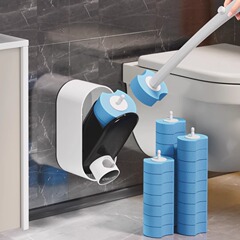 使い捨てトイレブラシ交換可能なブラシヘッド家庭用トイレアーティファクトバスルーム特別な使い捨てスポンジクリーニングブラシ
