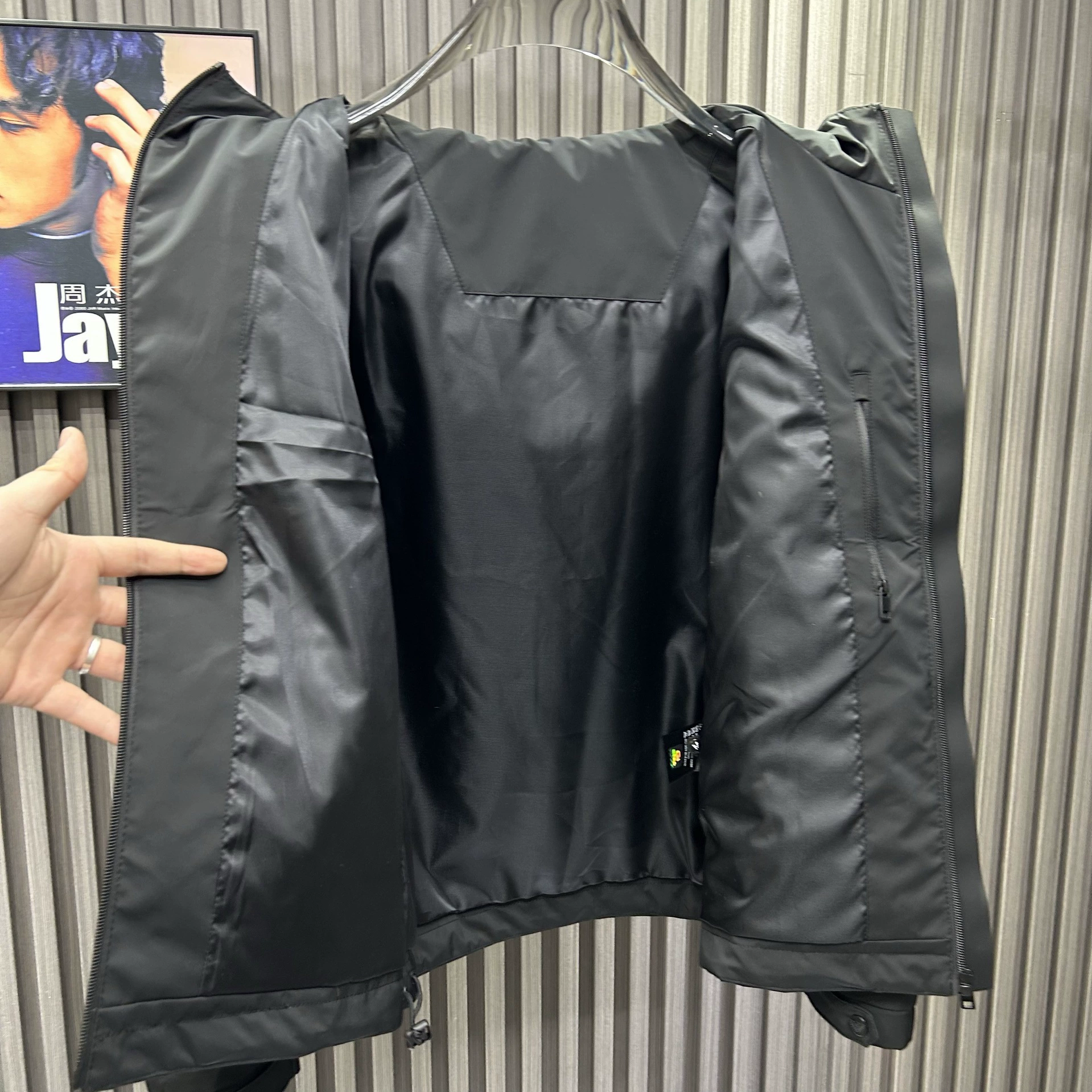 Jacket with hood, European style
