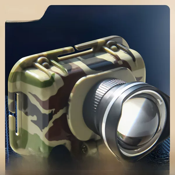 Fisherman's Treasure Night Fishing Headlight Strong Light Charging Super Bright Head-Mounted Super Long Endurance Flashlight Dual Light LED Zoom