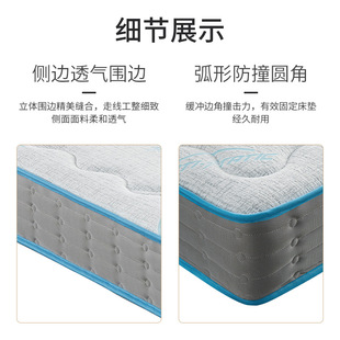 Five-star hotel supply factory direct hotel homestay mute independent spring Simmons 25cm thick latex mattress