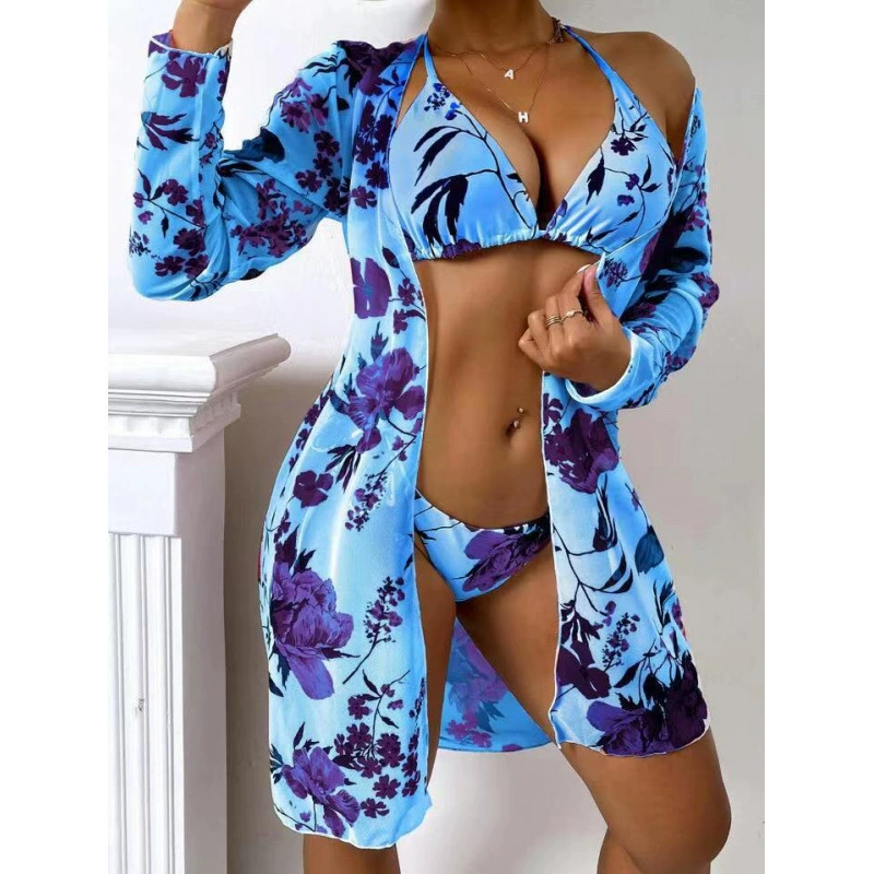 Swimwear, split set, long-sleeve, 24 years, 3 piece set