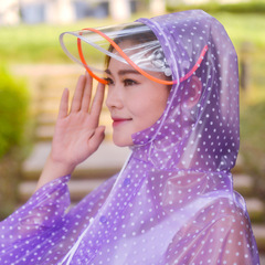 批發電動摩托車雨衣 成人時尚加大加厚防水透明時尚單人男女雨披