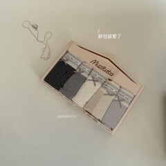 新型M215 # クックミルクティーパンツ少女波点中腰包尻绢糸底股レディースケース下着