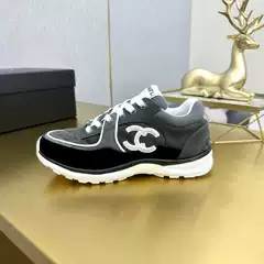 Guangzhou Classy Genuine Leather Xiaoxiangjia Classic Casual Sports Shoes Women's Shoes Lace-Up Color Matching Running Shoes Versatile Yoga Shoes