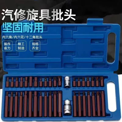 Mühərrik tənzimləmə alətləri Set, Star Bit, Plum Blossom - star-batch-40-piece-set-s2-bronze-plastic-box