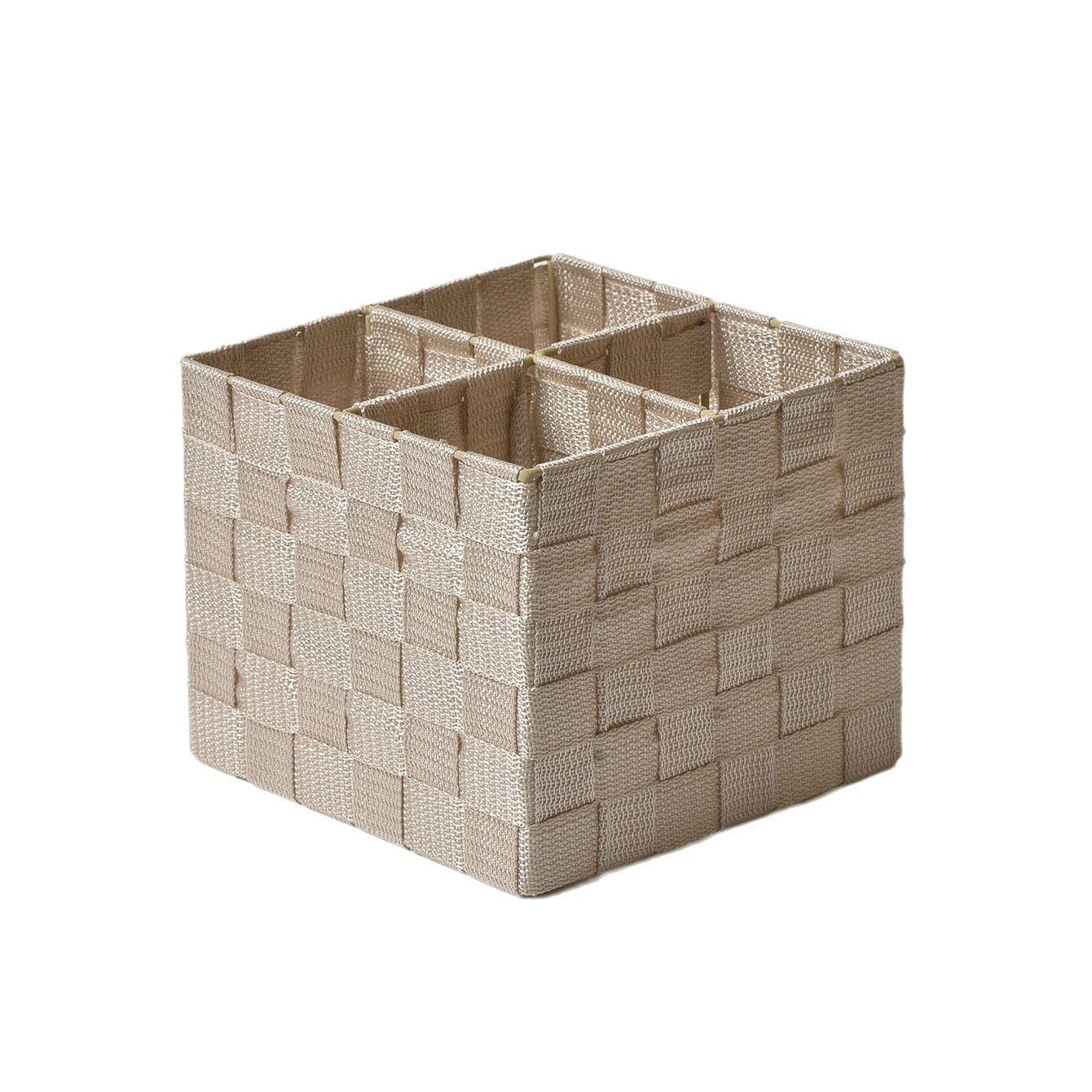 Cestas de almacenamiento de escritorio multifuncionales simples japonesas Caja de almacenamiento de cosméticos Caja de almacenamiento multifuncional tejida a mano