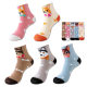 Amazon temu cross-border cartoon puppy stockings breathable spring and summer mid-tube socks ladies wholesale Zhuji socks industry