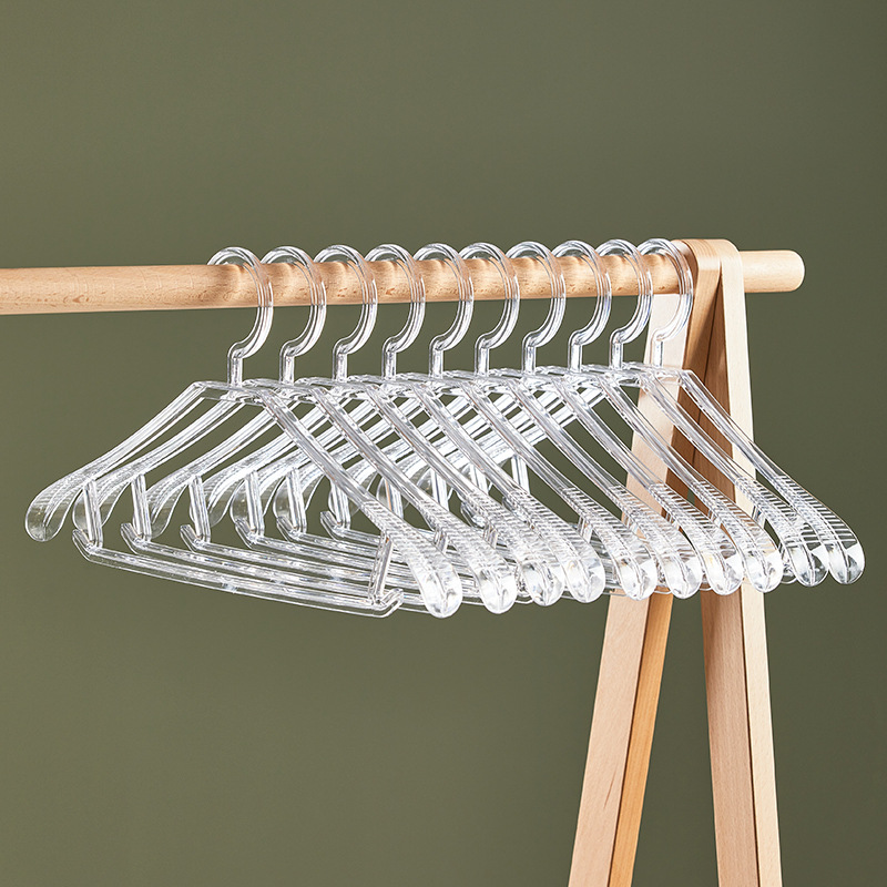 Transparent Clothes Hanger Household Clothes Hanger And Clothes Drying Rack Clothes Hanger Support Plastic Rack Clothes Hanger