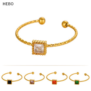 One size brand ring stainless steel, European style, simple and elegant design