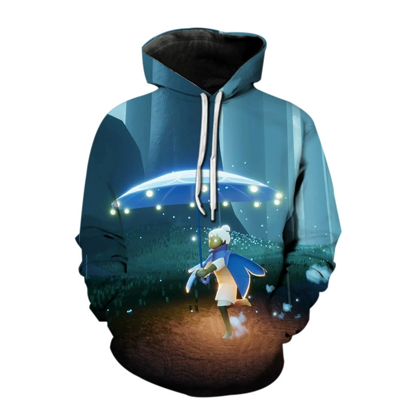 2023 Весна и осень Amazon AliExpress Новая трансграничная модная литературная свежая повседневная одежда с капюшоном с 3D-печатью