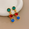 Retro earrings, advanced fashionable accessory, high-quality style, wholesale