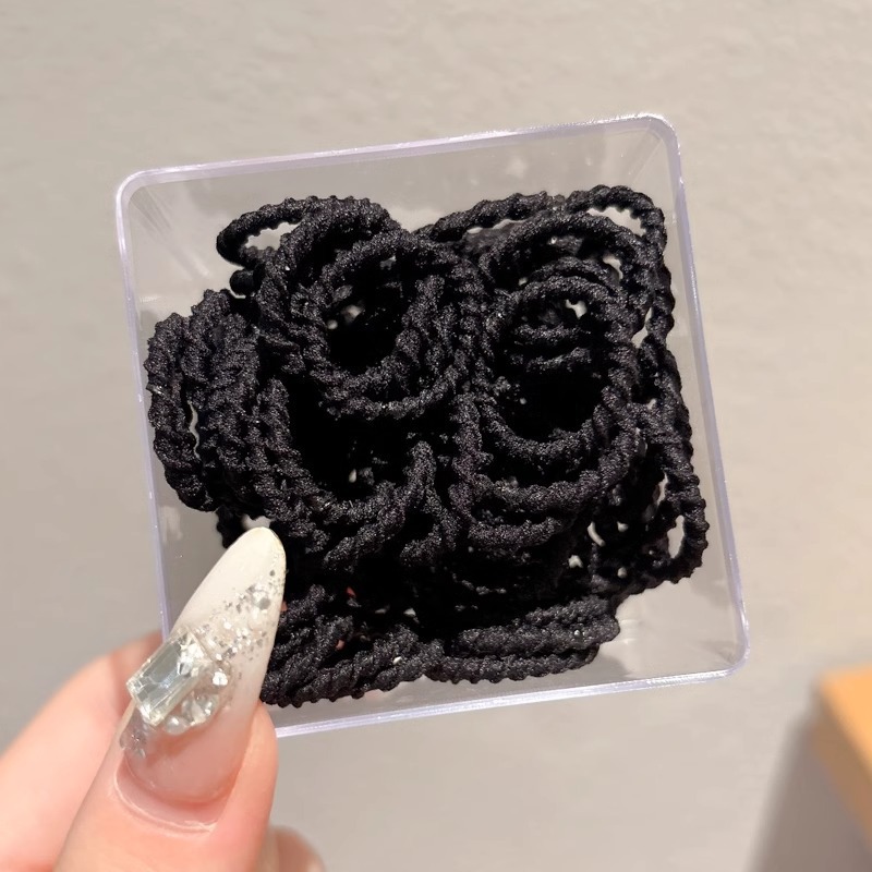 Caricatura encantadora anillo de pelo pulgar no daña el cabello de los niños correa de correa pequeña cuerda de cabello para niñas cuerda de cabello