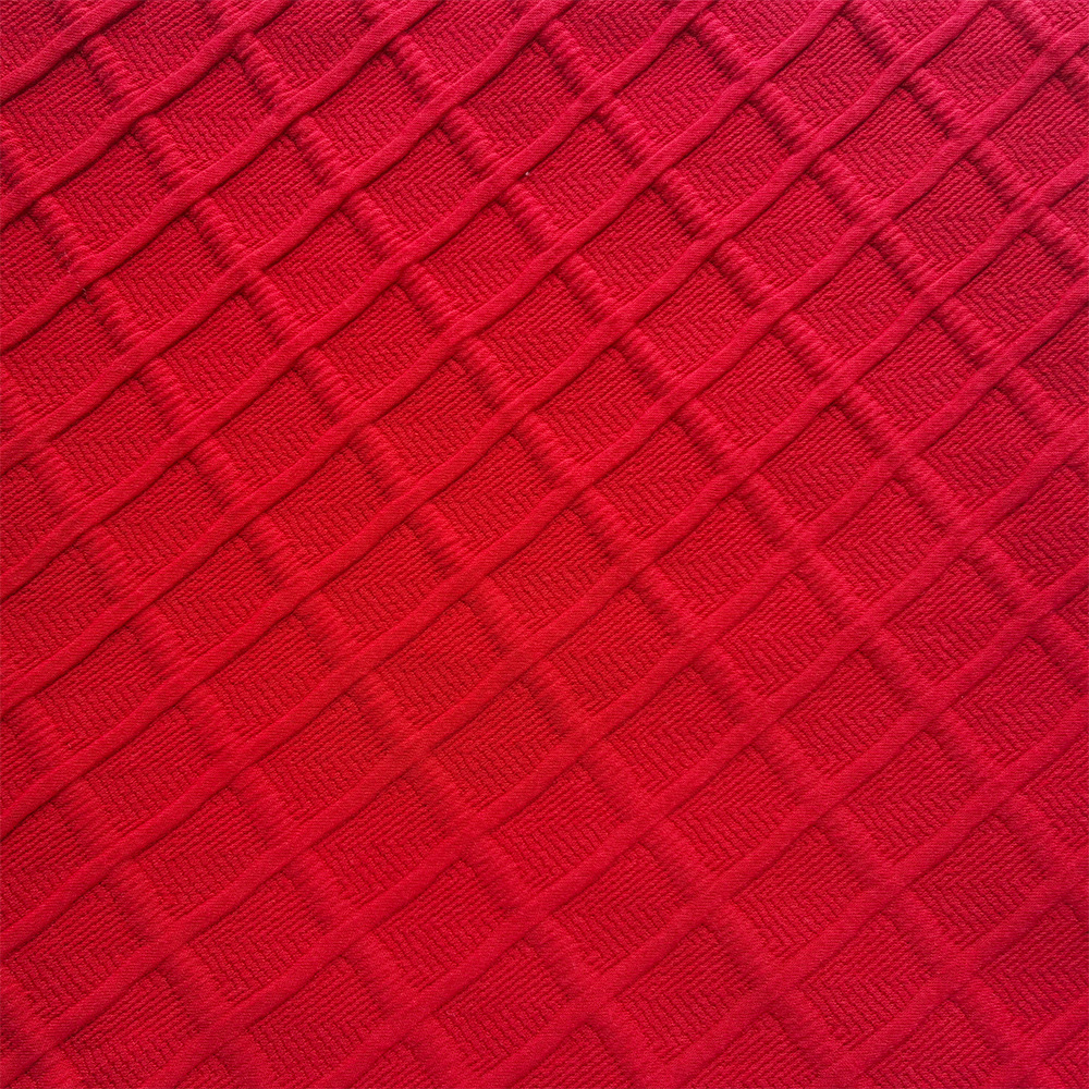 时尚女装开衫外套毛衣面料 弹力针织提花面料 纯色仿毛织布毛绒布