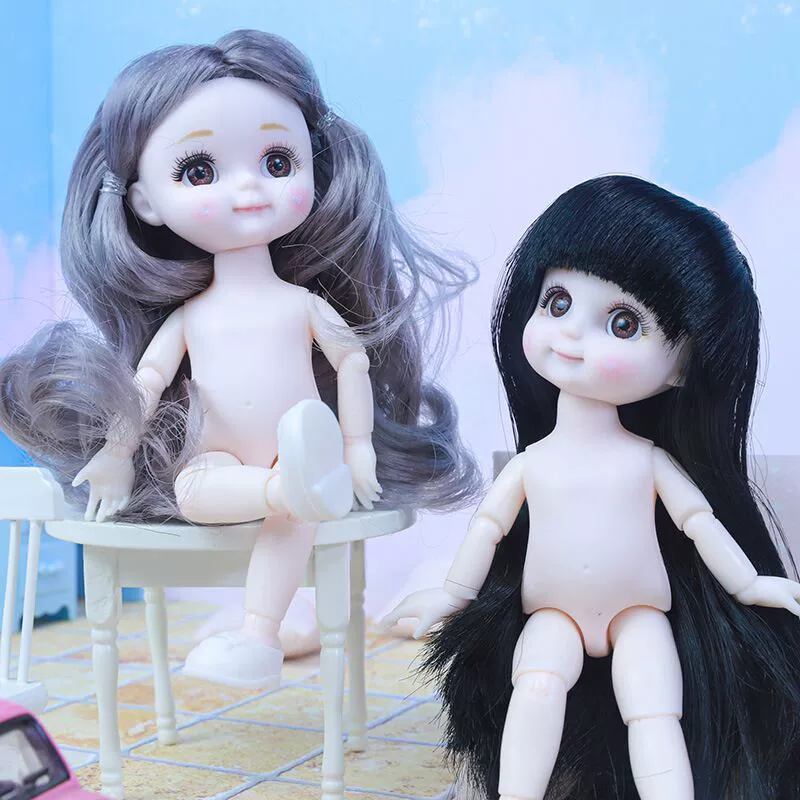 16/17смейкupd makeup and replacement BJD кукла с 8 суставами 3D реальные глаза 6-дюймовая девочка игрушка