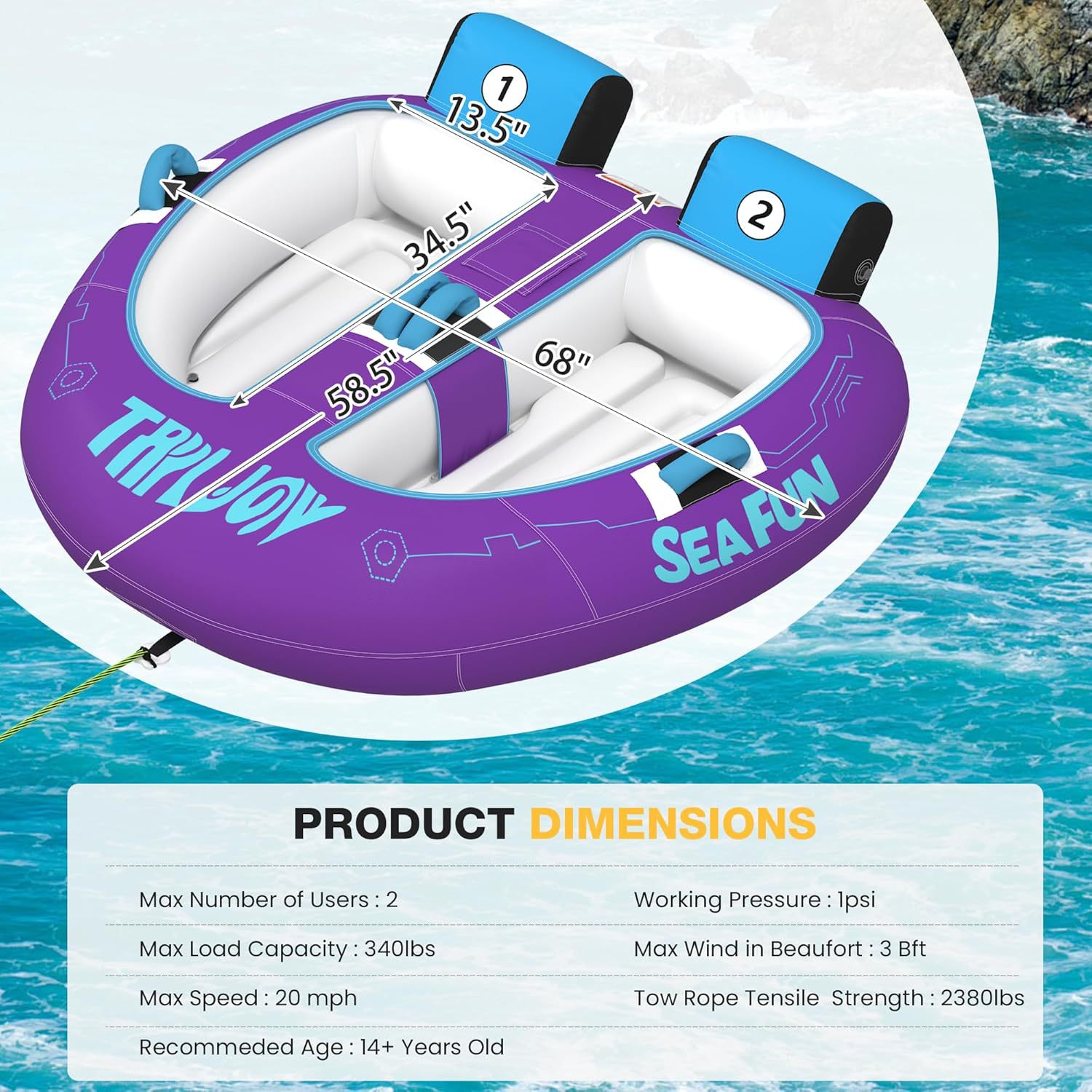 Water motorcycle PVC, inflatable entertainment toy, sofa, custom-made, increased thickness 2