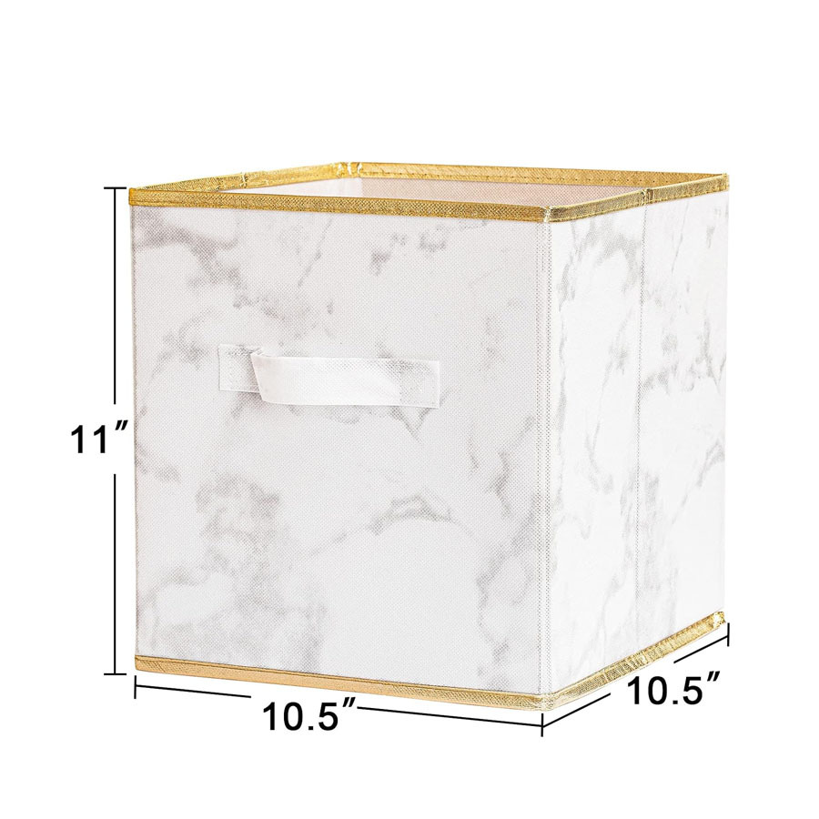 Caja de almacenamiento sin tapa, cajón de sala de estar para el hogar, tela plegable, almacenamiento de artículos diversos, caja de almacenamiento de ropa gruesa de Amazon