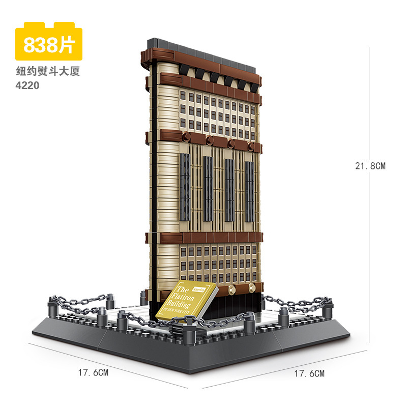 Wange World Architecture series compatible con Lego pequeñas partículas Tiananmen modelo de construcción rompecabezas ensamblar bloques Juguetes