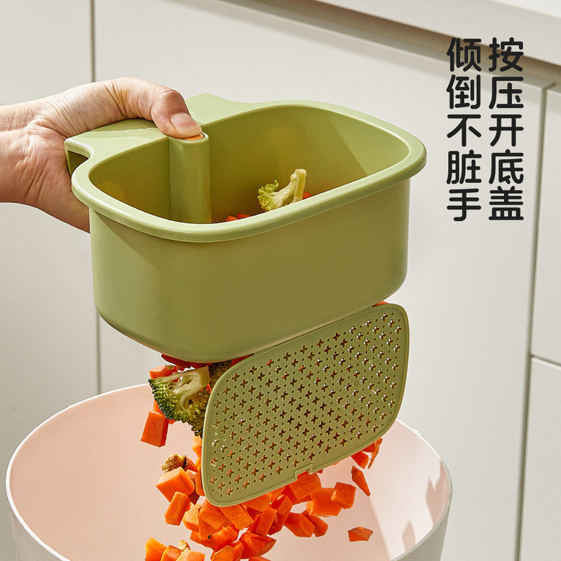 可挂式水槽沥水篮按压式多功能壁挂食物残渣过滤分离器清洗滤水篮|undefined