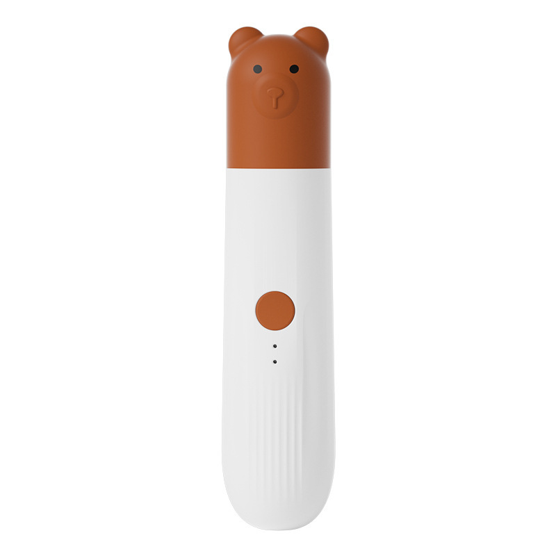 Lijador de uñas eléctrico de oso portátil con anillo de arena de luz, cortaúñas para perros, cortaúñas para perros grandes y pequeños, suministros para mascotas