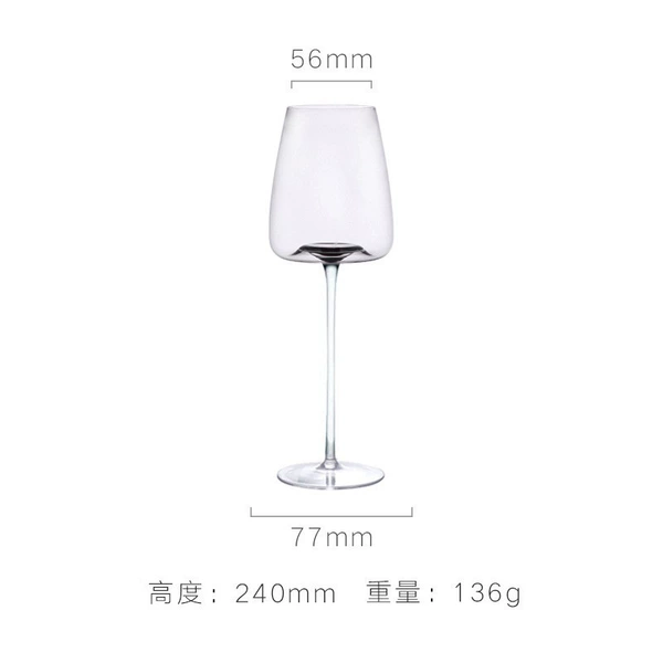 Transparent wineglass