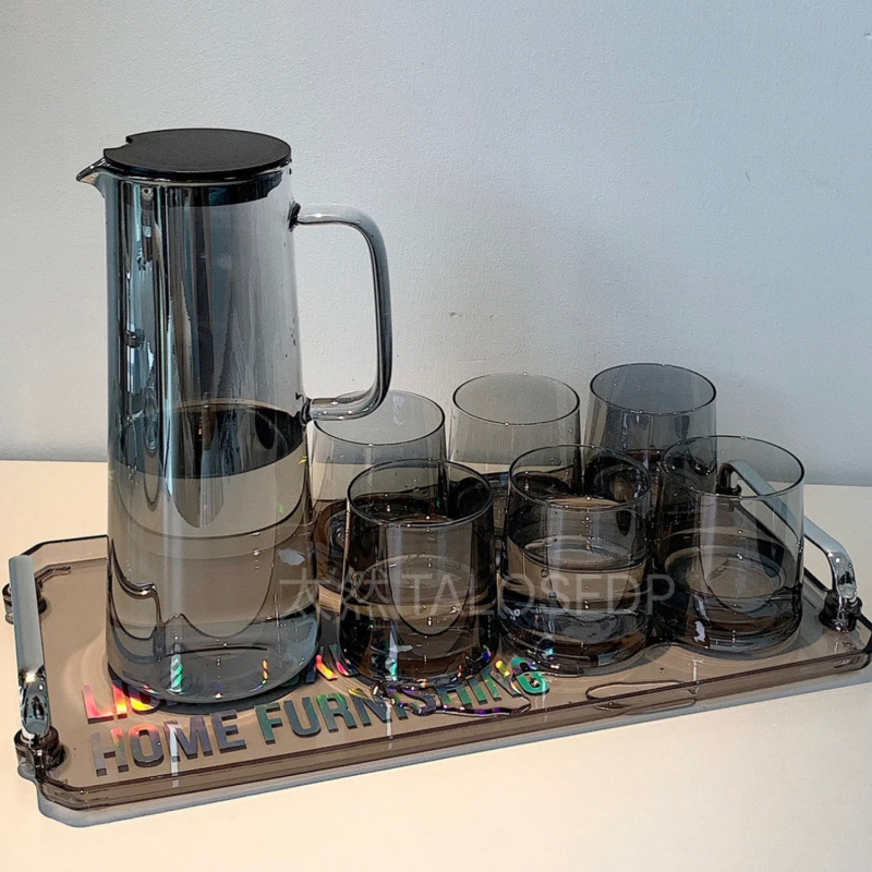 北欧风耐高温冷水壶水杯水具套装家用玻璃水具大容量高颜值无|undefined