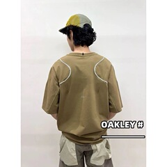 レトロな機能感 #   25ssOAK 日本限定 3M 反射糸機能 ルーズカジュアル半袖Tシャツ