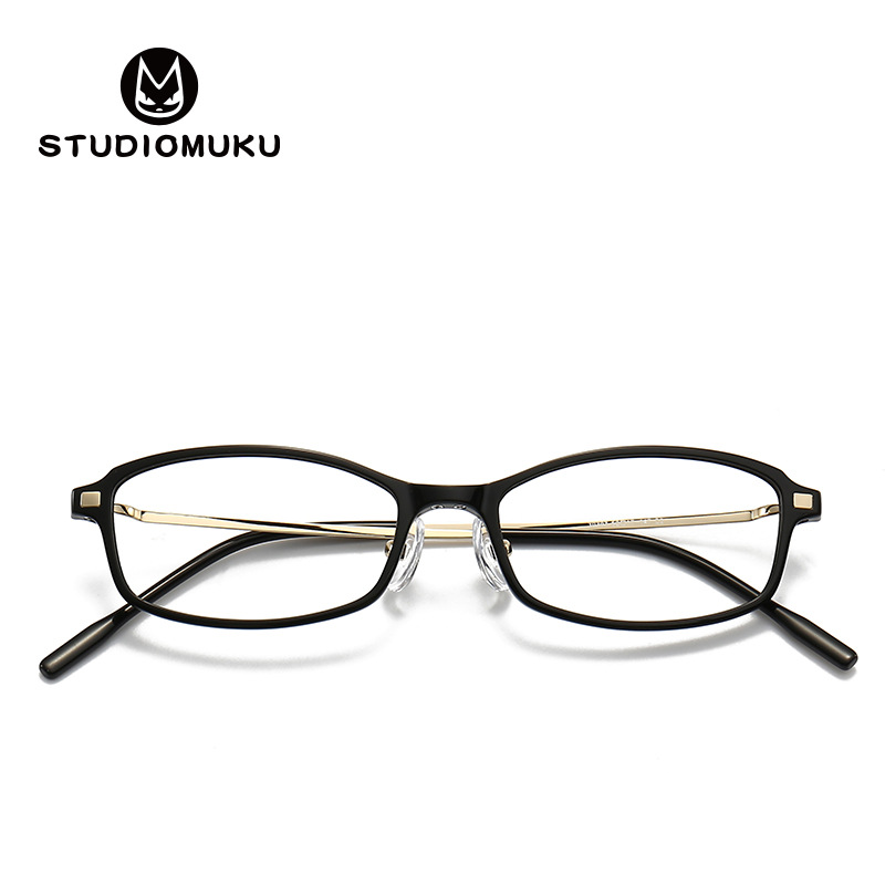 STUDIOMUKU fresco de madera gafas de marco a la pierna todos revelan la belleza del detalle marco gafas image 3