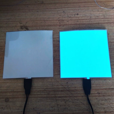 Cold light sheet, Cuttable Cold Light Sheet El - 10cm10cm-ice-blue-with-battery-box-bring-your-own-battery