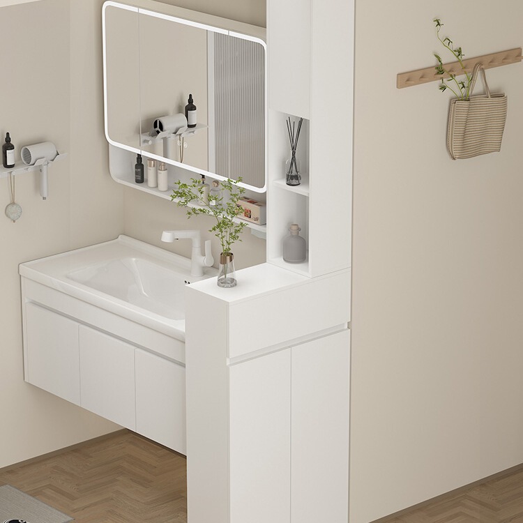 Honeycomb Aluminum Bathroom Side Cabinet Bathroom Dry and Wet Separation Half Wall Partition Cabinet Washstand Side Cabinet Waterproof High Cabinet