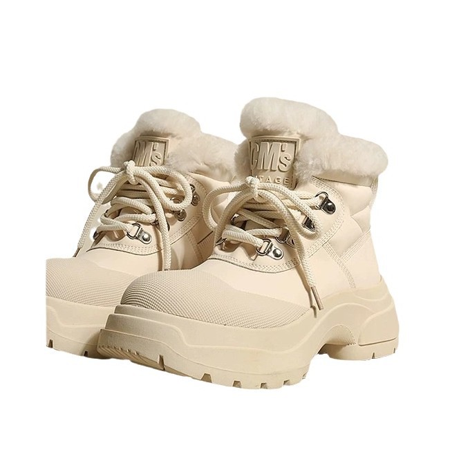 Yeni kışlık dolgulu dolgulu platform ayakkabılar botlar_voghion.com