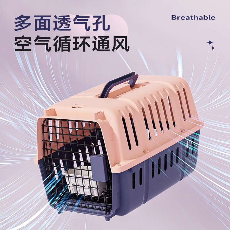 Caja de aire para gatos, jaula portátil para gatos, bolsa para gatos, caja de transporte para perros, jaula para perros de tamaño pequeño y medio